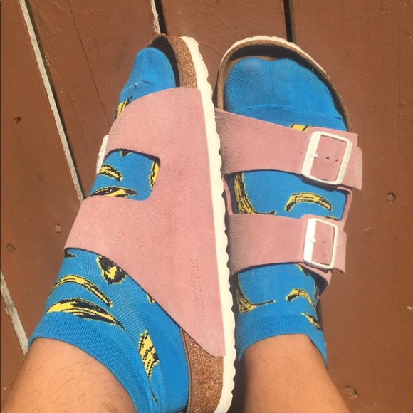 Pink suede Birkenstock’s - Picture 3 of 4